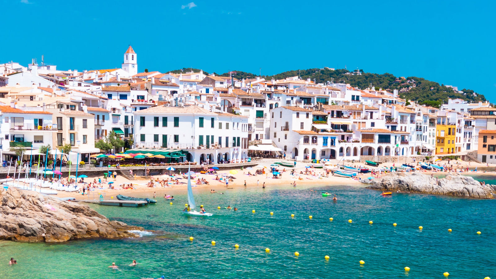 Calella de Palafrugell sur la Costa Brava en Espagne