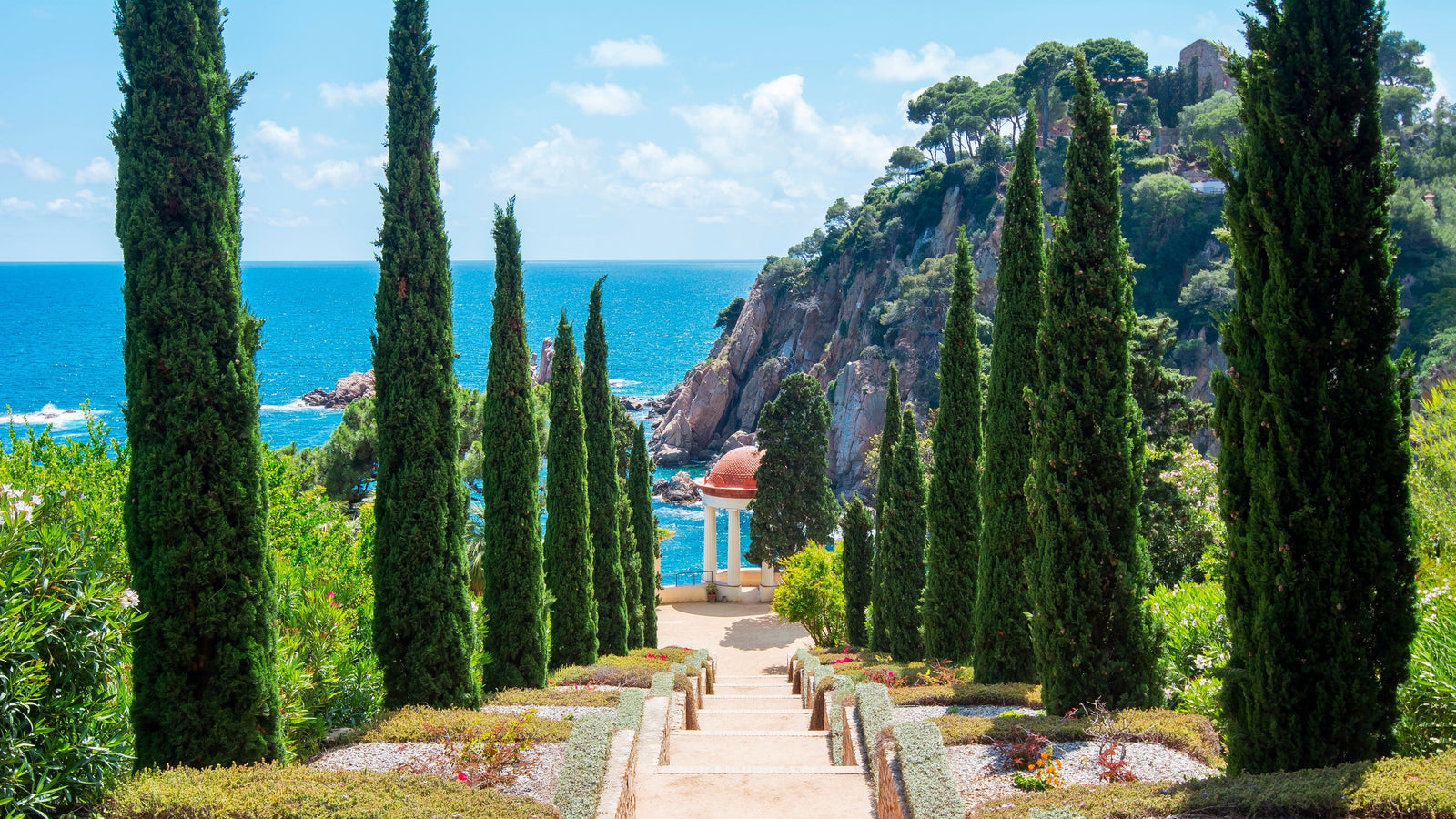 Le jardin botanique de Marimurtra à Blanes sur la Costa Brava en Espagne