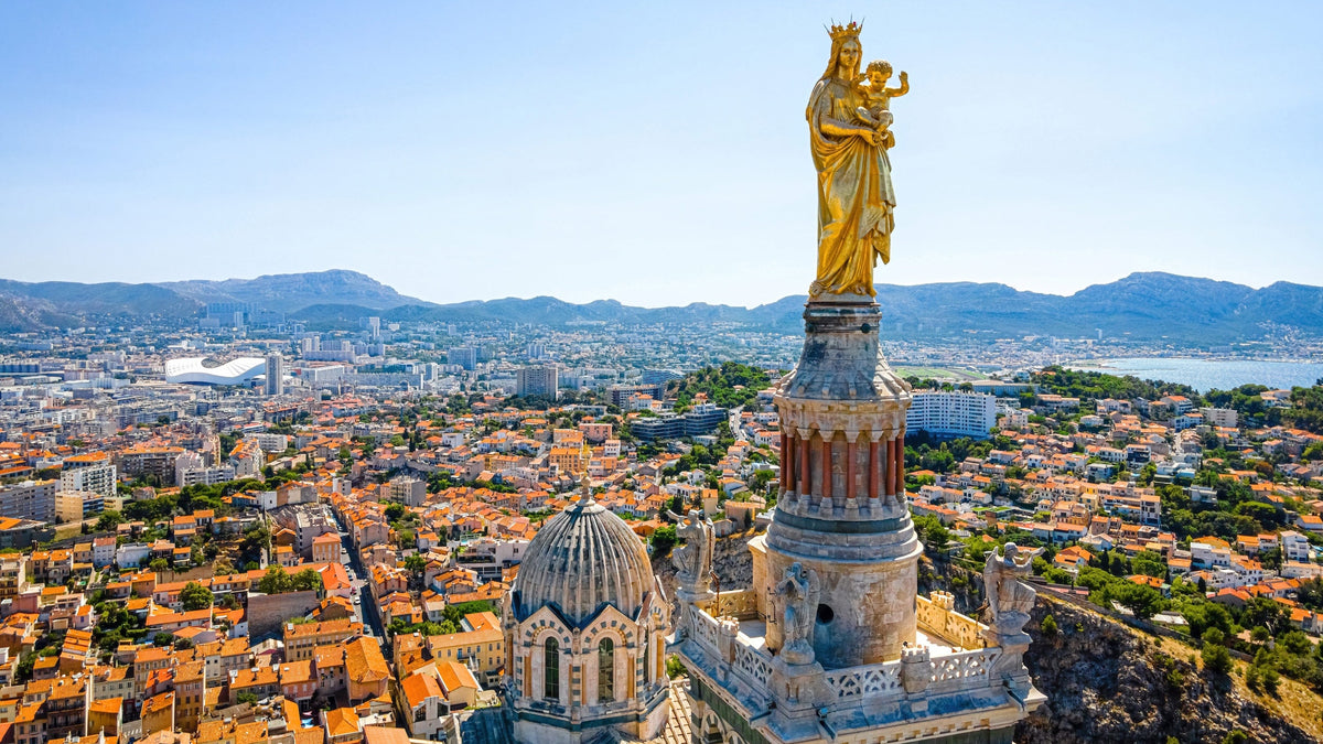 Vue aérienne sur Marseille