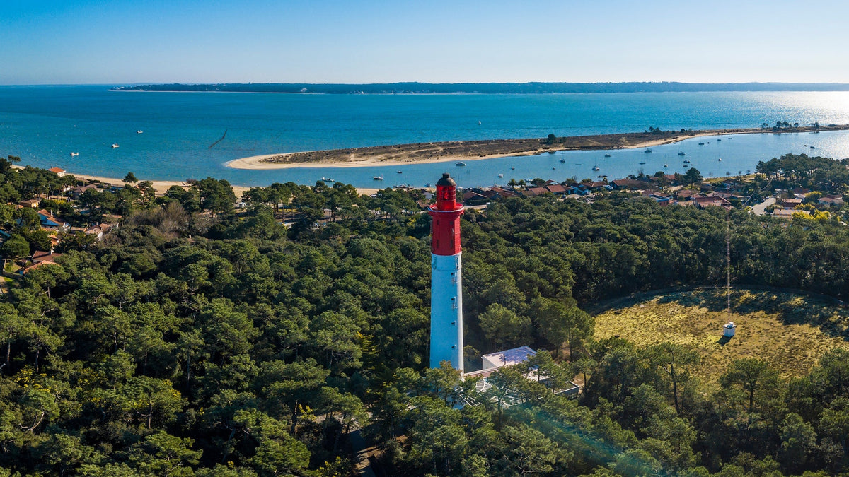 Vue aérienne magnifique lors d'un séjour en Gironde