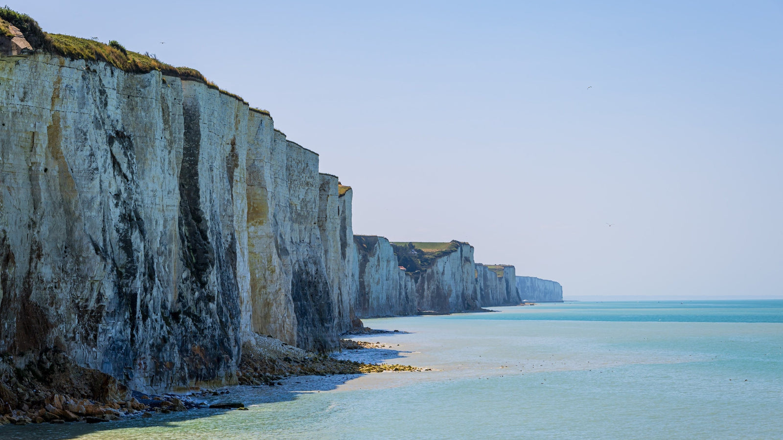 Les falaises d’Ault dans la Baie de Somme