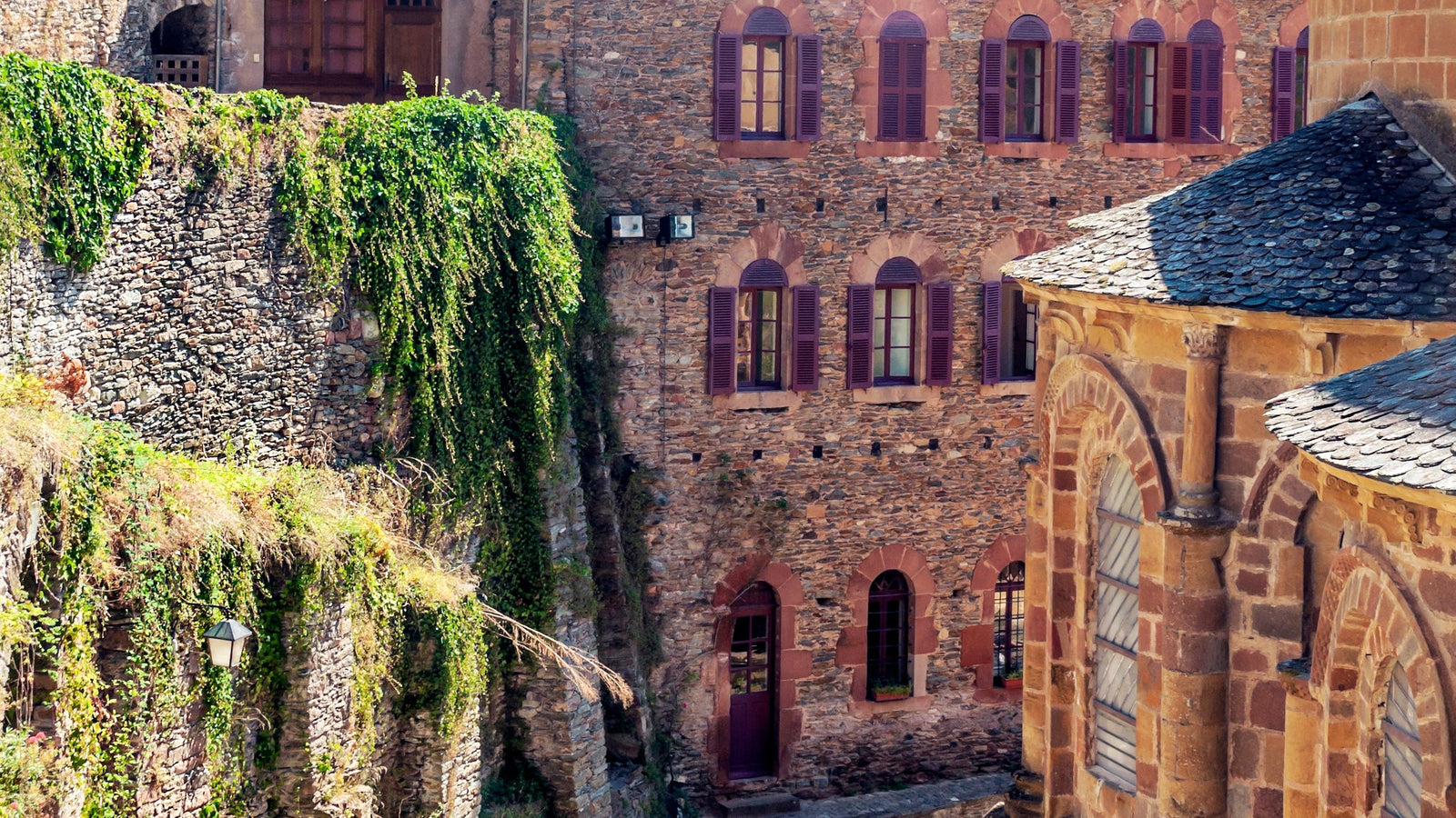 Le village de Conques en Aveyron