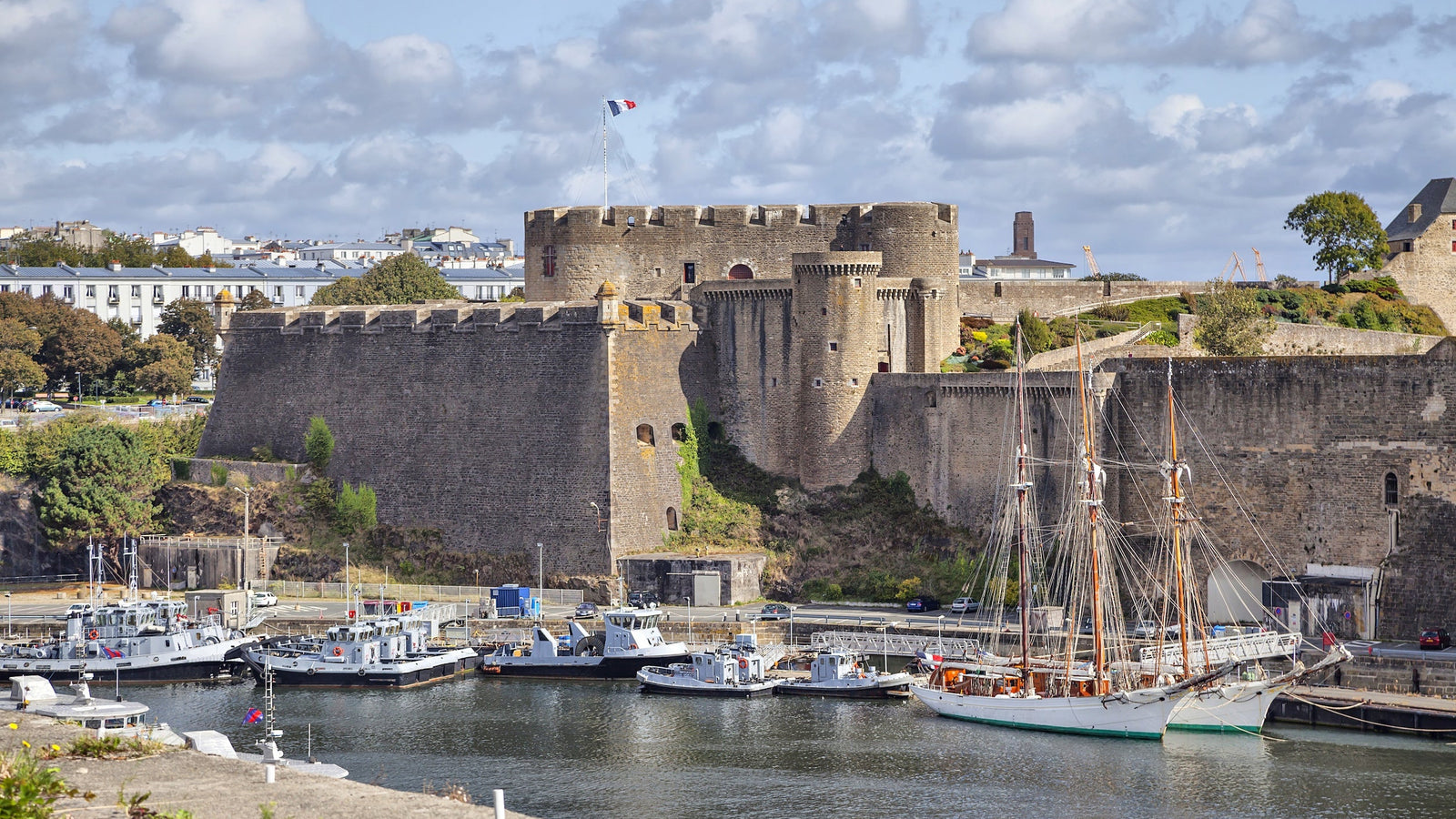 Le château de Brest dans le Finistère