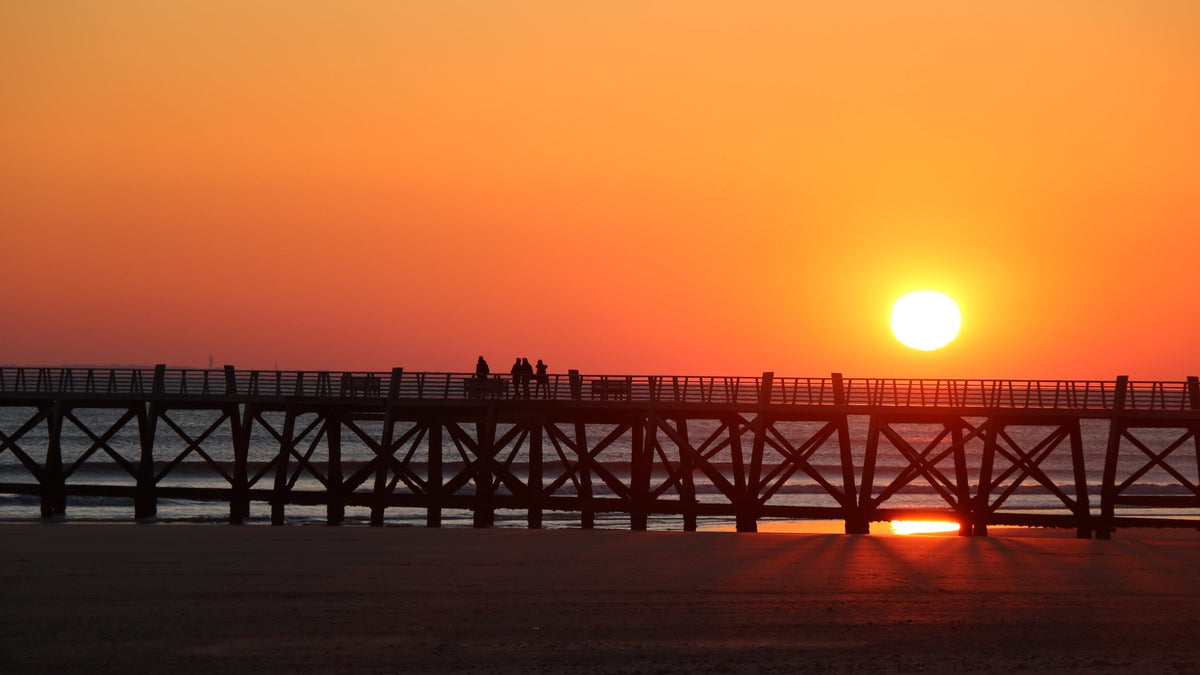 Coucher de soleil à Saint-Jean-de-Monts en Vendée