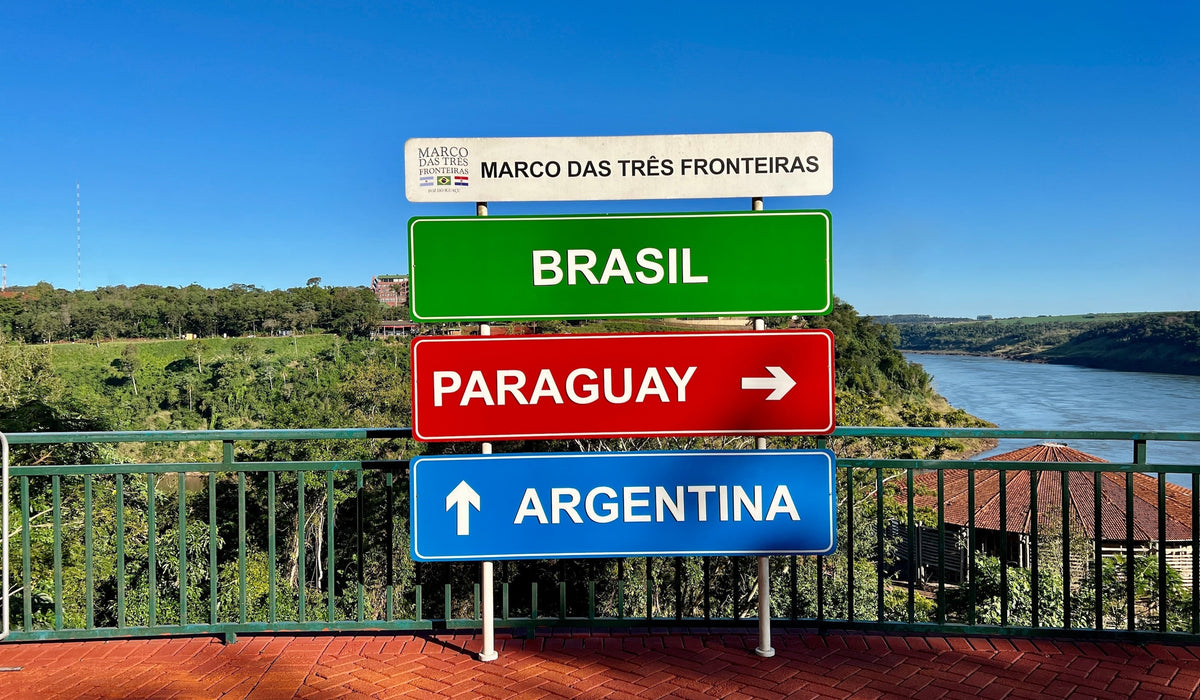 Triple frontière à Iguaçu