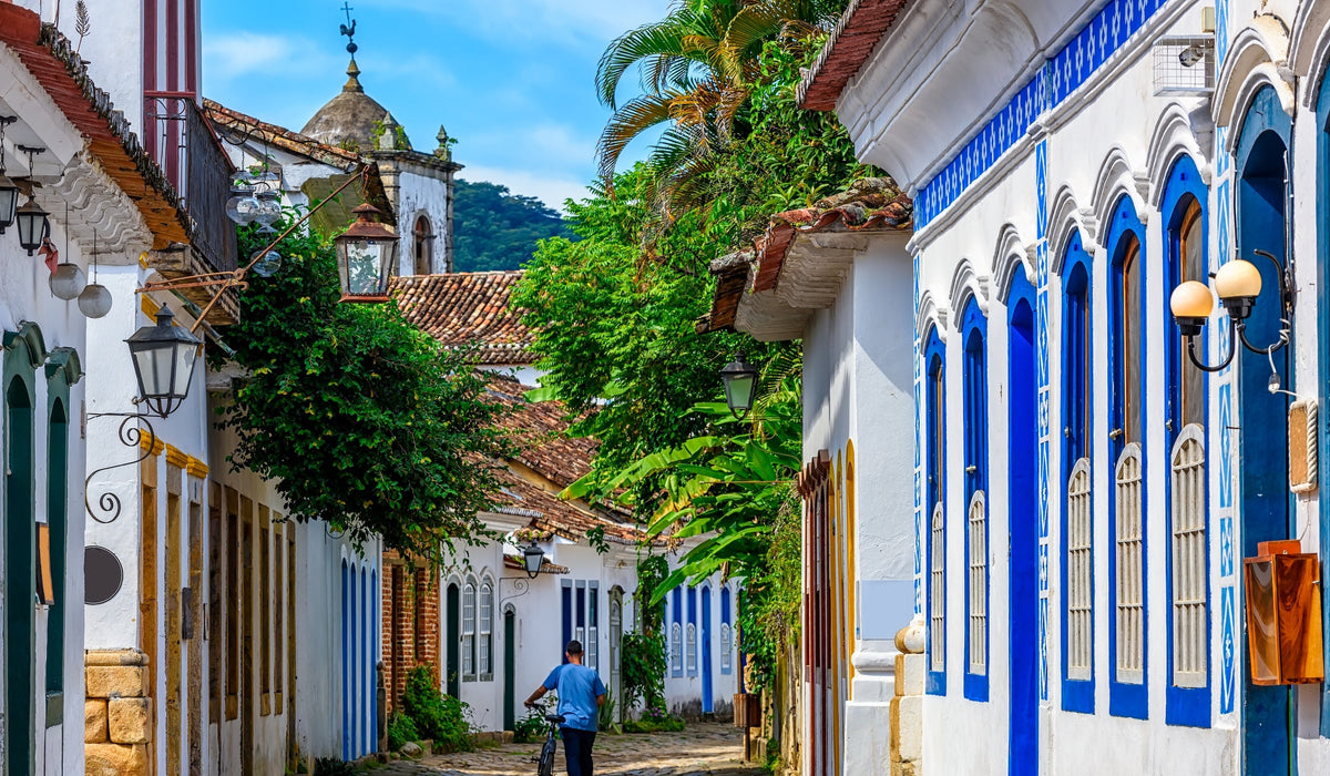 Ruelles à Paraty au Brésil