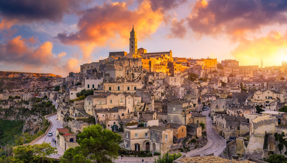 Matera dans les Pouilles en Italie