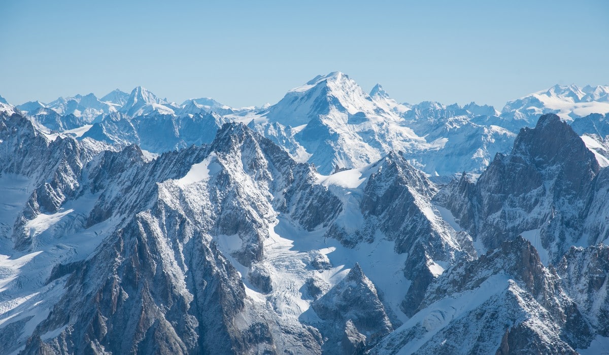 Le Mont Blanc dans les Alpes