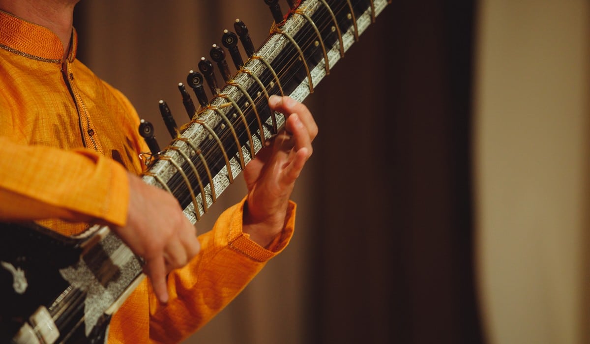 Instrument traditionnel indien : le sitar